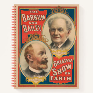 Portraits Of P.T. Barnum And J.A. Bailey Notebook