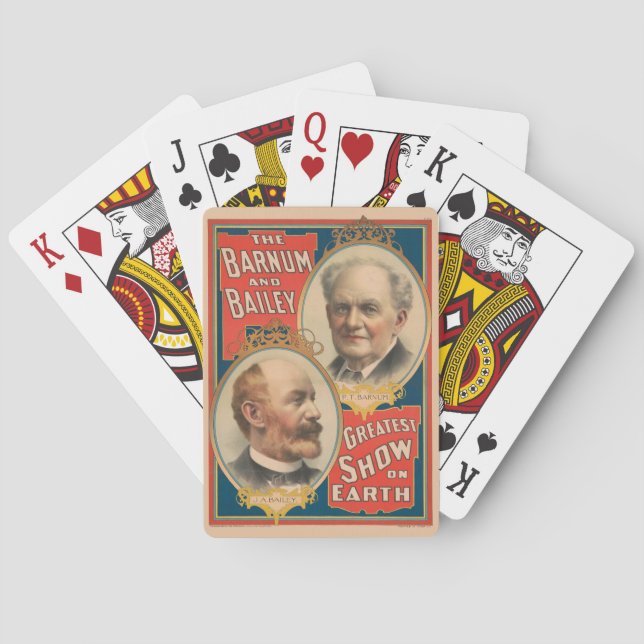 Portraits Of P.T. Barnum And J.A. Bailey Playing Cards (Back)