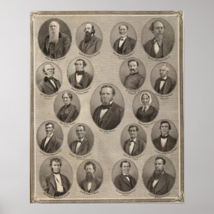 Portraits of Saml Hanna, Peter Heller Poster