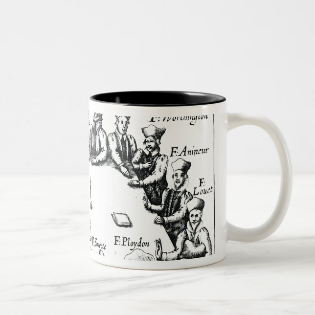 Portraits of the Jesuits and Priests Two-Tone Coffee Mug (Right)
