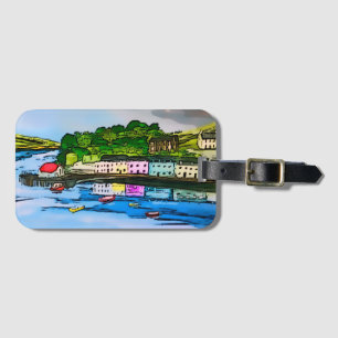 Portree Isle of Skye Scotland painting     Luggage Tag