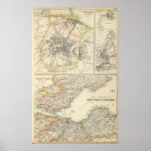 Ports and Harbours On The East Coast of Scotland Poster