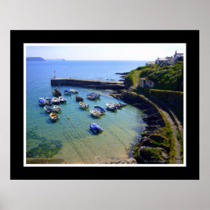 Portscatho Harbor, Cornwall Poster