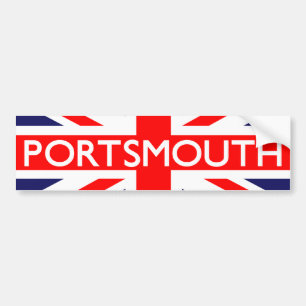 Portsmouth : British Flag Bumper Sticker