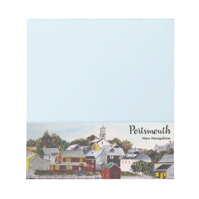Portsmouth Harbour, New Hampshire Notepad (Front)