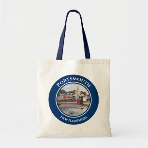 Portsmouth Harbour New Hampshire Painting Tote Bag