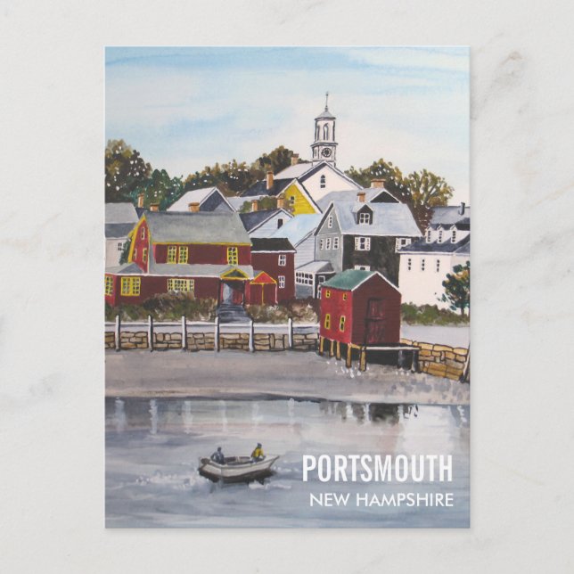 Portsmouth Harbour, New Hampshire Postcard (Front)