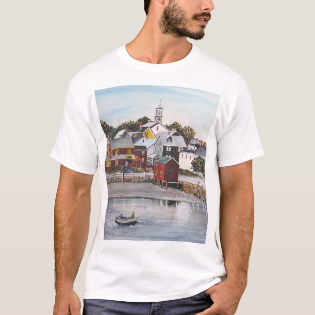 Portsmouth Harbour, New Hampshire T-Shirt (Front)