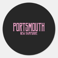 Portsmouth New Hampshire Nh Text K Print