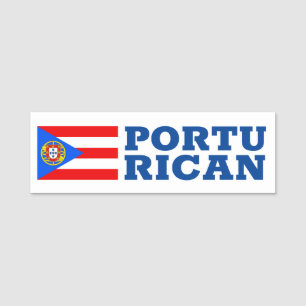 Portu-Rican Name Tag