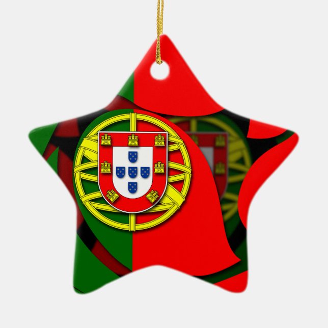 Portugal #1 ceramic tree decoration (Front)