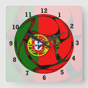 Portugal #1 square wall clock