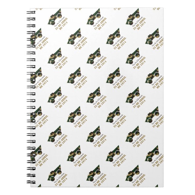 Portugal, 25 de Abril - Freedom Day Notebook (Front)