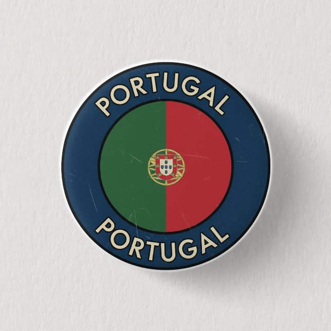 Portugal 3 Cm Round Badge (Front)