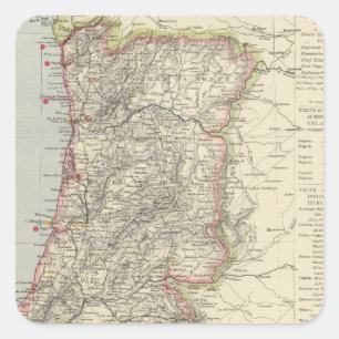 Portugal 5 square sticker