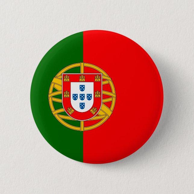 Portugal 6 Cm Round Badge (Front)