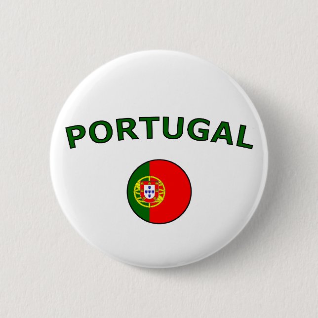 Portugal 6 Cm Round Badge (Front)