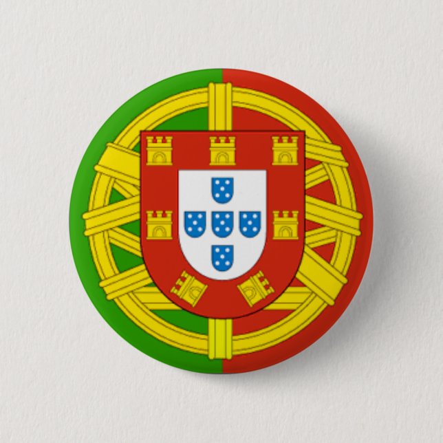 Portugal 6 Cm Round Badge (Front)