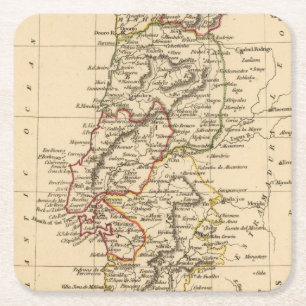 Portugal 7 square paper coaster