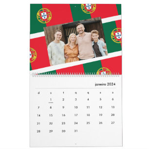 Portugal   Add Your Photo Portuguese Flag 2026 Calendar