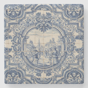 Portugal Azulejo tile Stone Coaster