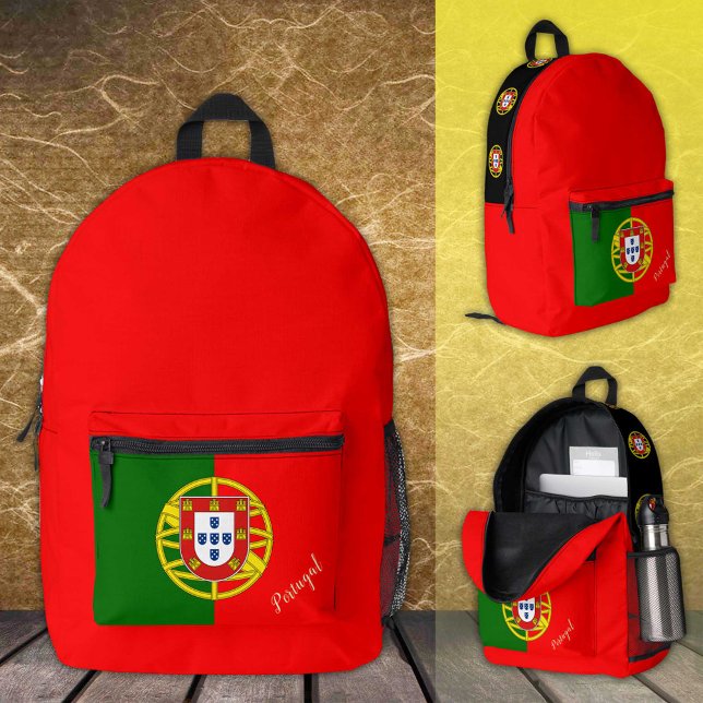 Portugal, backpack, Portuguese Flag / Custom Printed Backpack (Creator Uploaded)