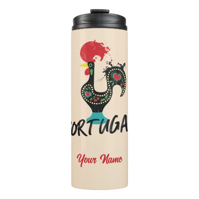 Portugal Barcelos rooster symbol Thermal Tumbler (Front)