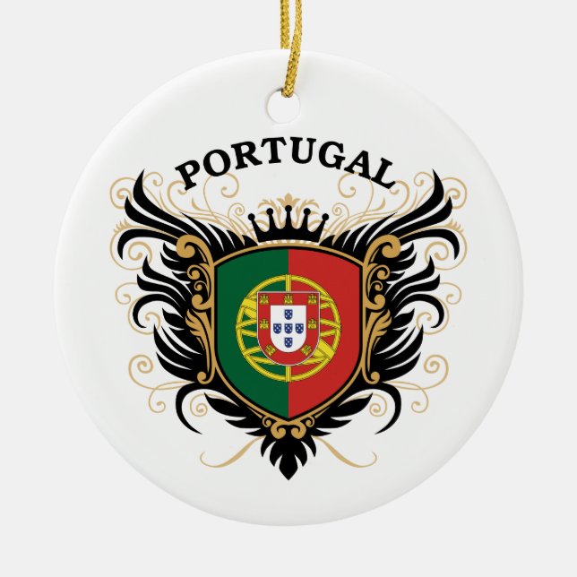 Portugal Ceramic Tree Decoration (Front)
