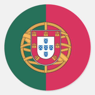 Portugal Classic Round Sticker