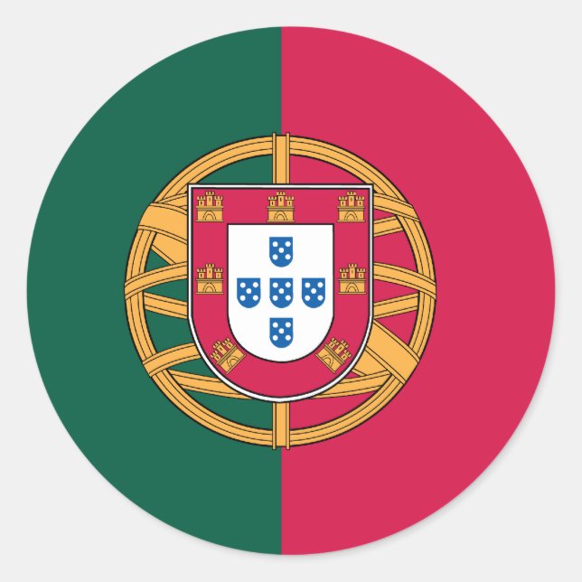 Portugal Classic Round Sticker (Front)