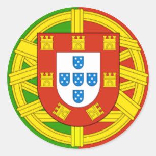 Portugal Classic Round Sticker