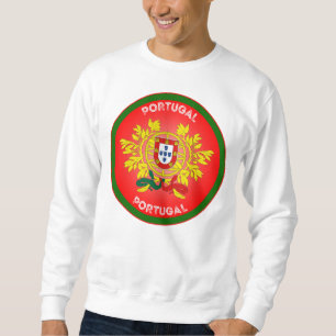 Portugal Coat of Arms Circle Shape  Sweatshirt