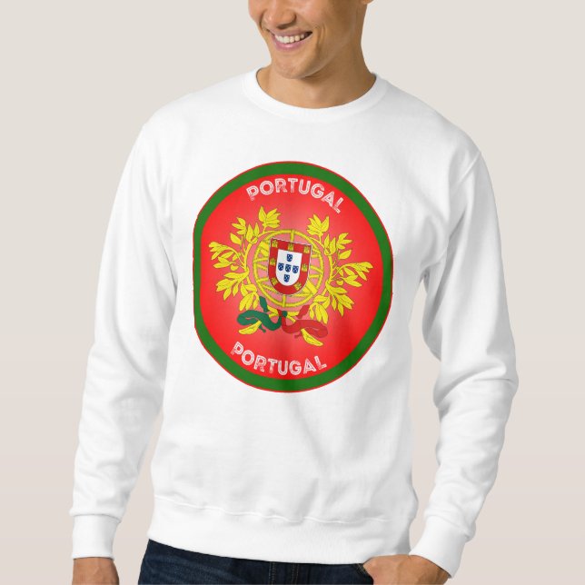 Portugal Coat of Arms Circle Shape  Sweatshirt (Front)