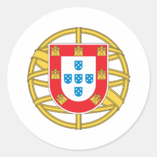Portugal Coat Of Arms Classic Round Sticker