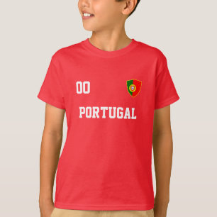 Portugal Custom Name And Number Football Jersey T-Shirt