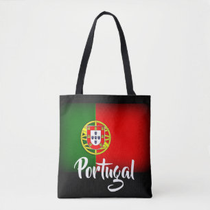 Portugal Darkened Flag Tote Bag
