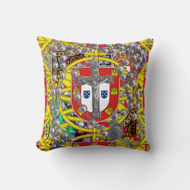 Portugal designs Throw Pillow (Front)