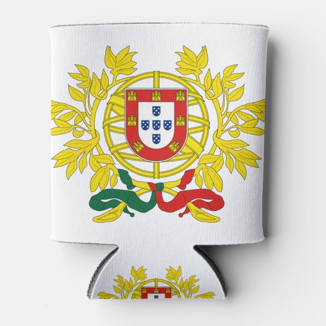 portugal emblem can cooler (Front)