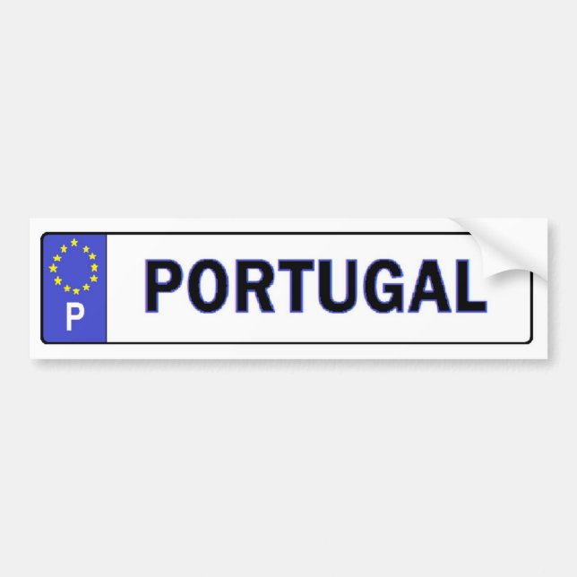Portugal EU License Sticker (Front)