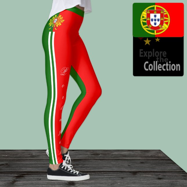 Portugal fashion leggings, Portuguese Flag /sports Leggings (Creator Uploaded)
