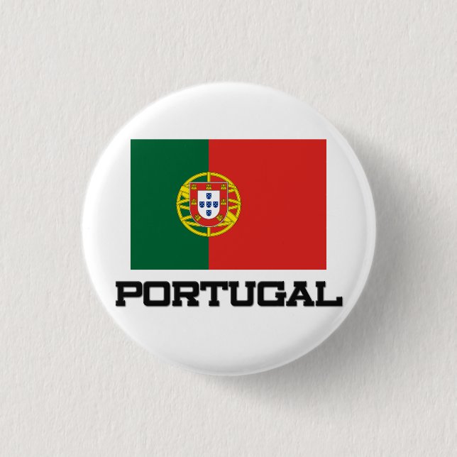 Portugal Flag 3 Cm Round Badge (Front)
