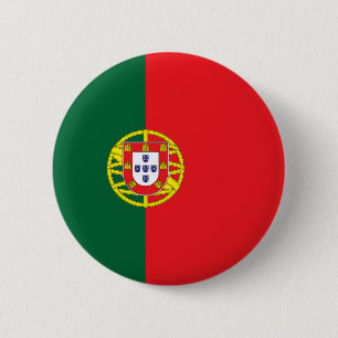 Portugal Flag 6 Cm Round Badge