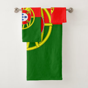 Portugal Flag Bath Towel Set