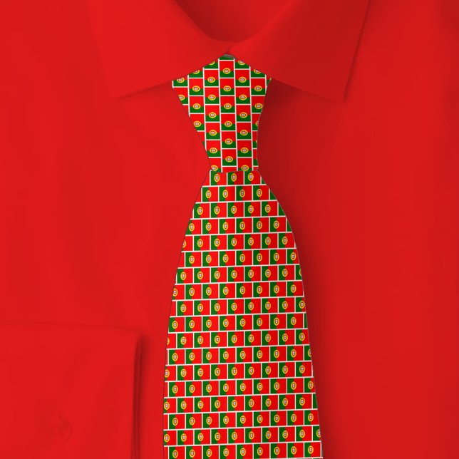 Portugal Flag Brick Pattern Tie (Creator Uploaded)