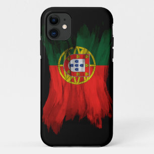 Portugal flag brush stroke, national flag Case-Mate iPhone case
