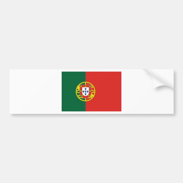 Portugal flag bumper sticker (Front)