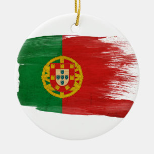 Portugal Flag Ceramic Tree Decoration