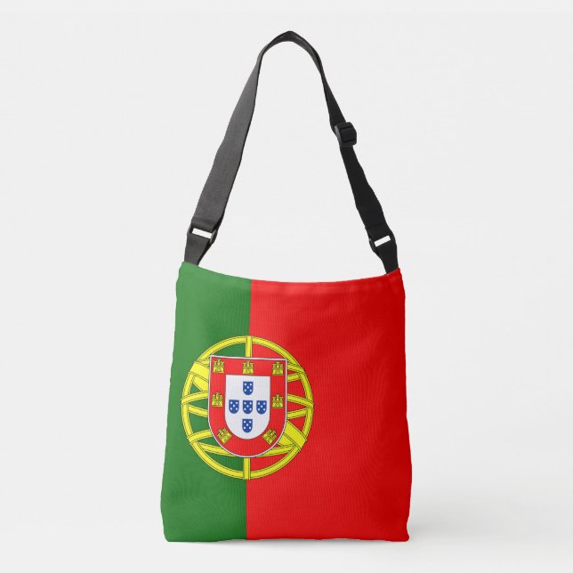 Portugal Flag Crossbody Bag (Front)