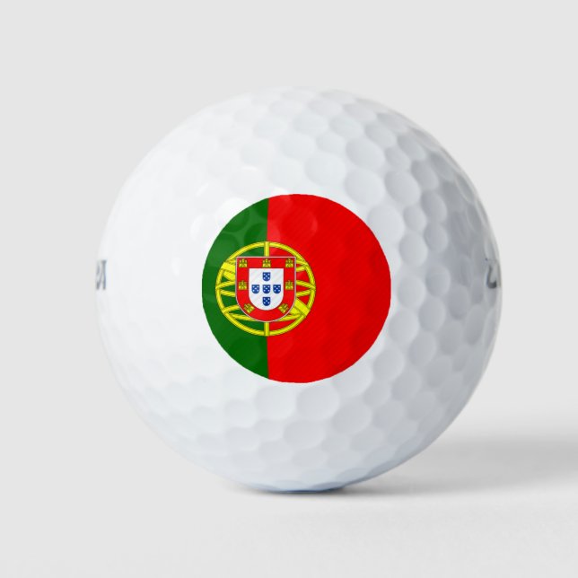 Portugal flag golf balls (Front)