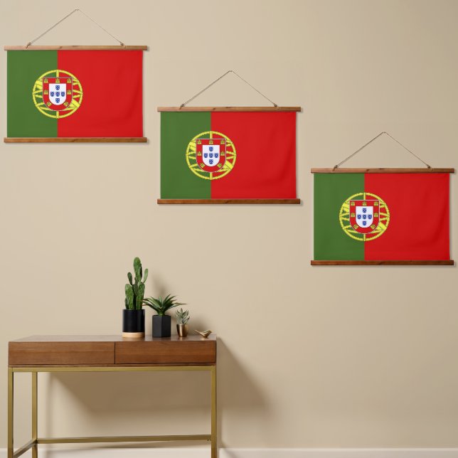 Portugal flag hanging tapestry (Asymmetrical)